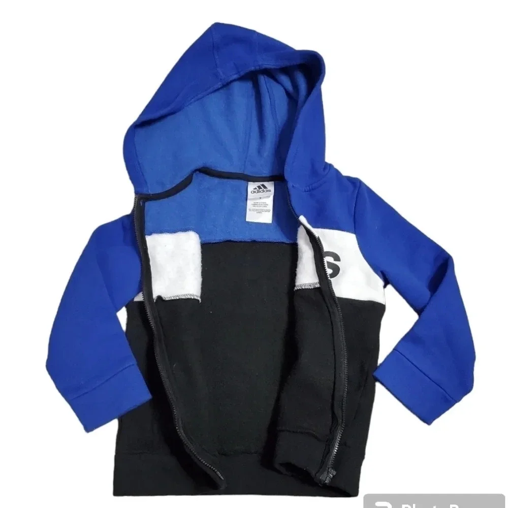 Adidas Kids Unisex Boys/Girls Zipper Hooded Jacket 5